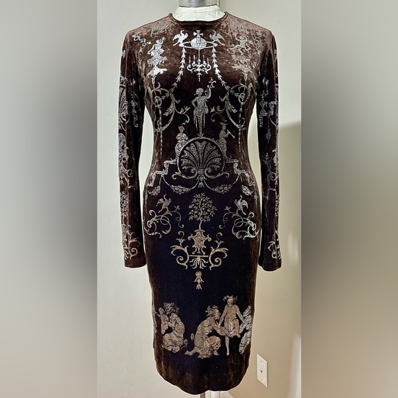 Iconic Vivienne Westwood A/W 1990 Portrait Dress 2 - Picture 3 of 13